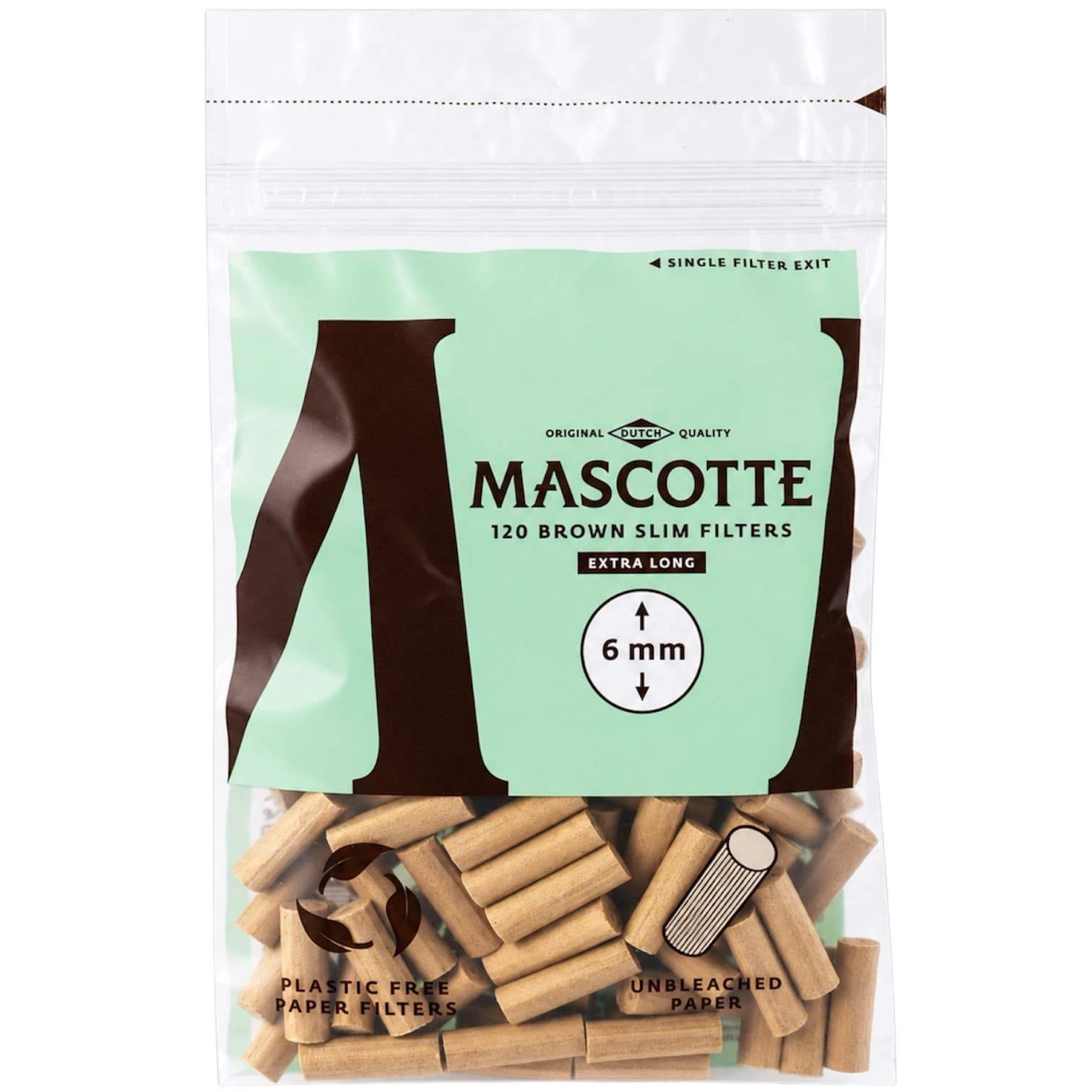Фильтры сиг. MASCOTTE Slim Brown X-Long (6мм/19мм)